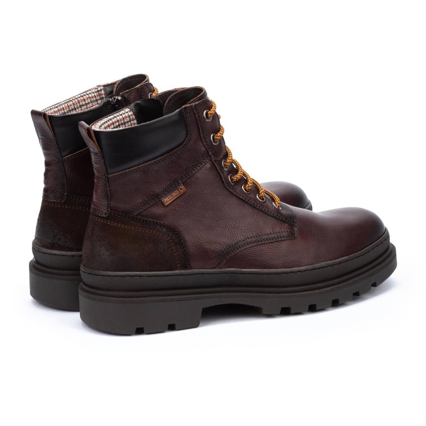 Men's Pikolinos OURENSE Ankle Boots Brown | NZ H87A953